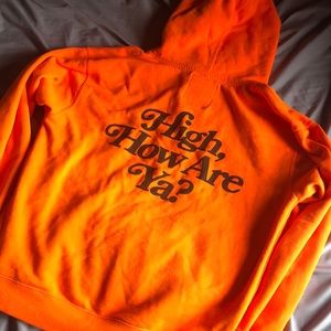 High How Are Ya Jeffree Star Hoodie - Neon Orange